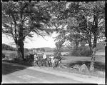Family Out Bicycling In Porter, Spec Pond by French George