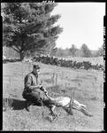 Hunter Tagging A Deer In Parsonsfield by French George