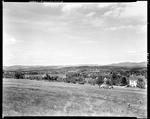 Field In Foreground, Lake In Center, Mountains In Distance In Parsonsfield by French George