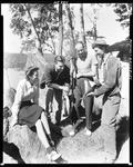 Three Men Back At Camp Showing Off Catch--Rangeley by French George