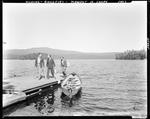 Three Men Returning From Fishing--Rangeley At Pleasant Island Camps by French George