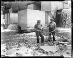 Man And Woman Fishing Below A Dam In Rangeley by French George