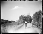 Girls Out Bicycling In Douglas Hill In Sebago by French George