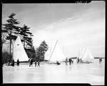 Group Of People Ice Boating by George W. French