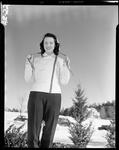 Young Woman In Poland Spring Dressed For Skiing by George W. French