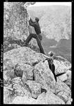 Climbers At Mount Katahdin by George W. French