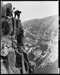 Three Men Climbing Mount Katahdin by George W. French