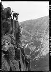 Three Men Climbing Mount Katahdin by George W. French