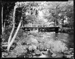Wood Plank Bridge Over A Stream In Hiram by George French