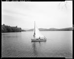 Three People In A Small Sailboat On Kezar Lake by George French