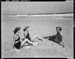 A Man And Two Women At The Beach In Ogunquit by George French
