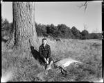 Hunter Tagging A Deer In Parsonsfield by George French