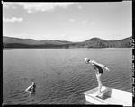 Couple Swimming At A Lake In Porter by George French