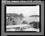 Lobster Traps On Wharf In Five Islands, Cove In Background by George W. French