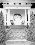 Ornate Doorway And Columned Entrance On A House In Blue Hill by George French