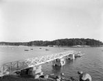 Sailboats At Anchor In A Cove At Brooklin, Long Dock In Center Foreground by George French