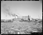 Pulpwood In A Mill Pond At Bucksport--St. Regis Seabord Paper Mill by George French
