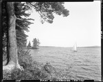 One Small Sailboat On Damariscotta Lake by George French