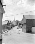 Church And Businesses In East Boothbay by George French