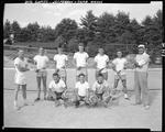 Boys Taking Tennis Lessons At Camp Wavus In Jefferson by George French