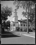 Three Quarter View Of Church With Large Clock In Steeple In Kennebunkport by George French