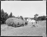Workers Loading Hay Onto A Horse Drawn Wagon In Parsonsfield by George French