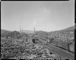Pulp Log Piles And Rr Siding At A Paper Mill In Rumford Falls by George French