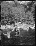 Man Fishing A Stream At Sebago by George French