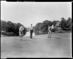 Party Of Three Playing Golf In Kennebunk by George W. French