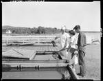 Couple Picking Out A Lobster For Lunch At Lincolnville by George French
