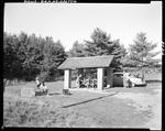 Family Setting Up To Eat Lunch At A Roadside Picnic Area In Damariscotta by George French