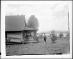 People Enjoying Being At Camp, Log Cabins by George French