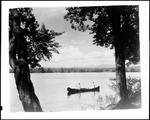 A Couple Canoeing On Lake Kezar by George French
