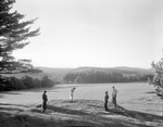 Party Of Four Playing Golf by George French