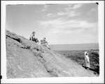 Hikers On Mount Battie Near Camden by George French