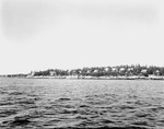 Picture Of Shoreline Taken From Water Showing Cottages Along The Shore In Boothbay Harbor by George French