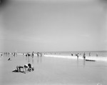 Group Of People At The Beach In Ogunquit by George French
