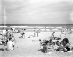 Group Of People On The Beach At Ogunquit by George French