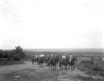 Group Of Horseback Riders On A Hilltop, Spectacular View In Jefferson by George French