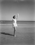 Girl At The Beach In Kennebunk by George French