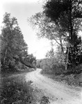 A Car On A Country Road In The Fall In Brownfield, 1939