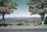 Fields And Trees Around Lake Kezar, Mountains Afar, Stone Wall Foreground by George French
