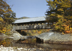 Side View Of A Covered Bridge In Newry (Artists Bridge) In Fall by George French