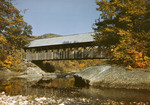 Side View Of A Covered Bridge In Newry In Fall (Artists Bridge) by George French