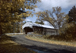 Road Leading To A Covered Bridge, Fall Foliage by George French