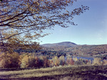 Fall Foliage, Pond And Distant Mountains In Ashland by George French