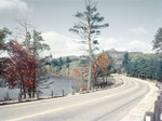 Road Along River In New Hampshire With Chocorua Mtn In Distance by George French