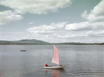 Single Sailboat On Province Lake In Effingham, New Hampshire by George French