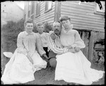 Unidentified Family Group Seated Outside by George French