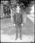 Full Length Image Of Teen Aged Boy (Ray Staples) Dressed In Jacket And Tie by George French
